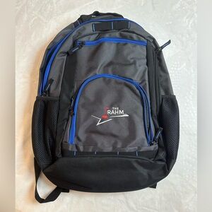 The Rahm logo Backpack. From a celebrity golf tournament. NWOT